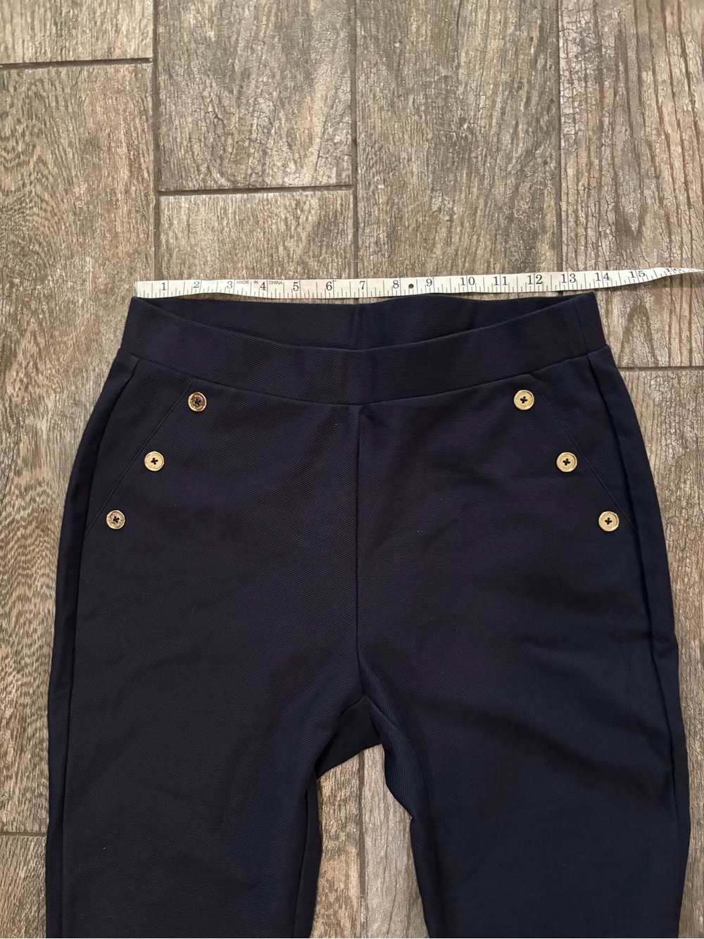 Michael Kors Navy Pants with Branded Waist Tag - Picture 10 of 11